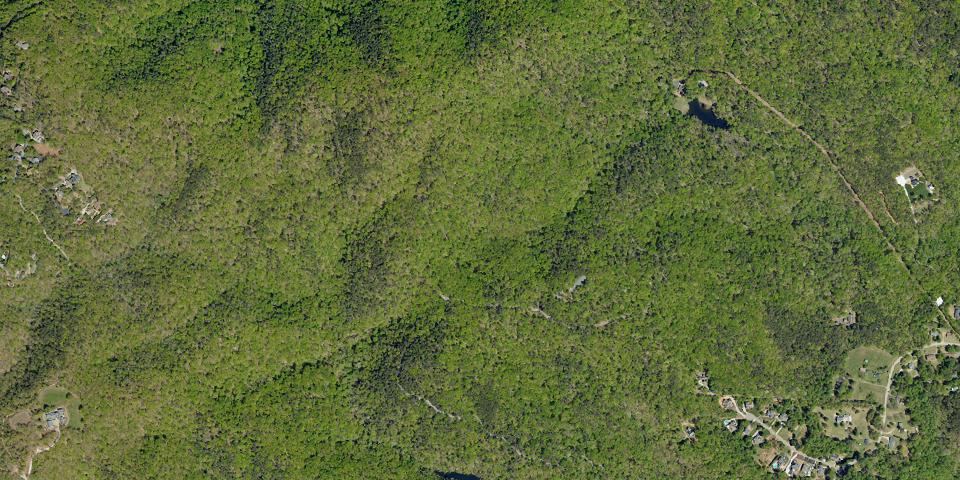 Real aerial photograph at Paris Mountain State Park