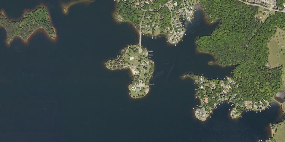 Real aerial photograph at Pine Island State Park