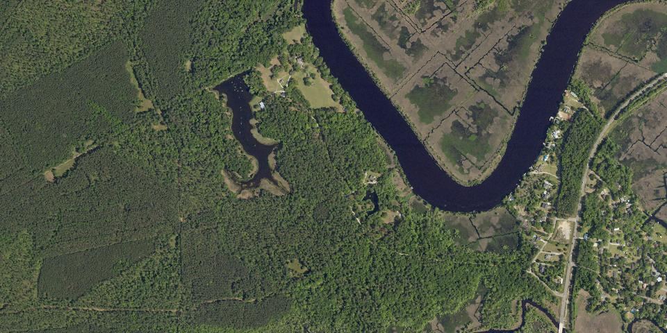 Real aerial photograph at Ramsey Grove State Park