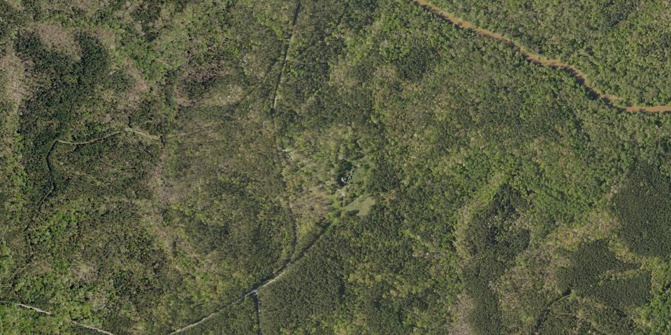 Real aerial photograph at Rose Hill Plantation State Historic Site