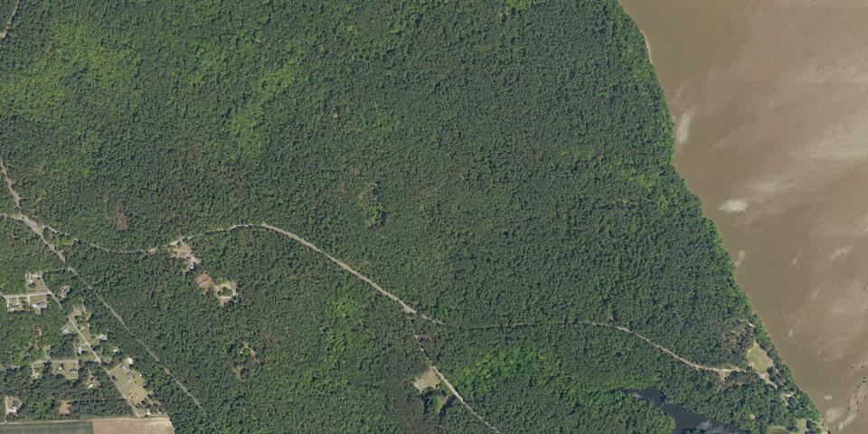Real aerial photograph at Santee State Park