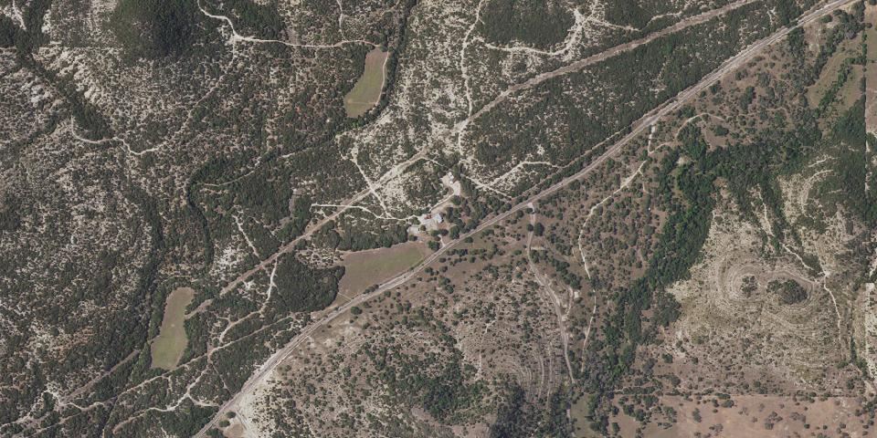Real aerial photograph at Albert & Bessie Kronkosky State Natural Area