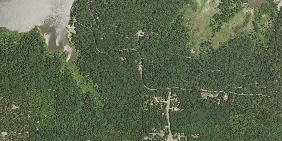 Real aerial photograph at Atlanta State Park
