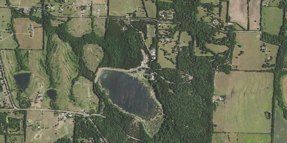 Real aerial photograph at Bonham State Park