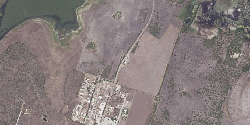 Real aerial photograph at Choke Canyon State Park