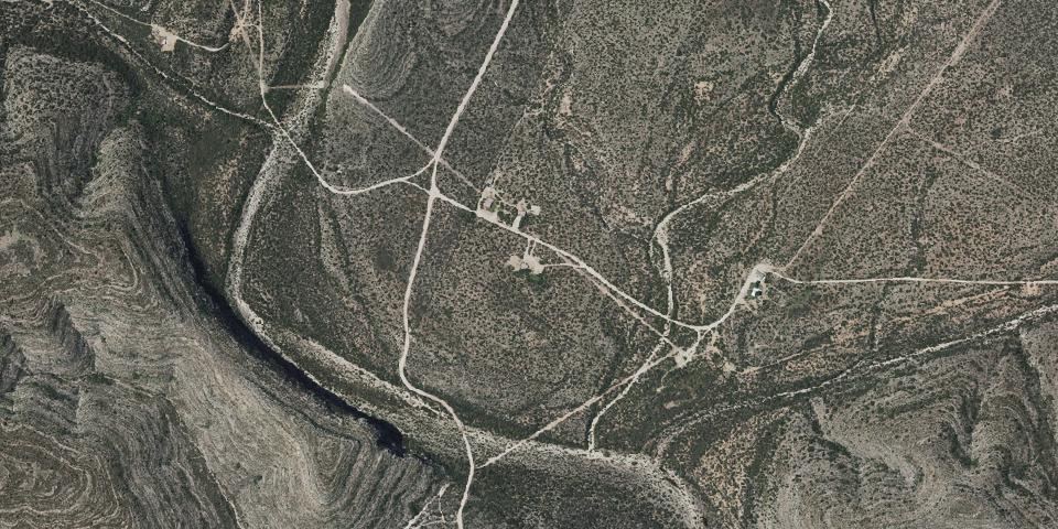 Real aerial photograph at Devils River State Natural Area