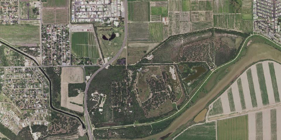 Real aerial photograph at Estero Llano Grande State Park