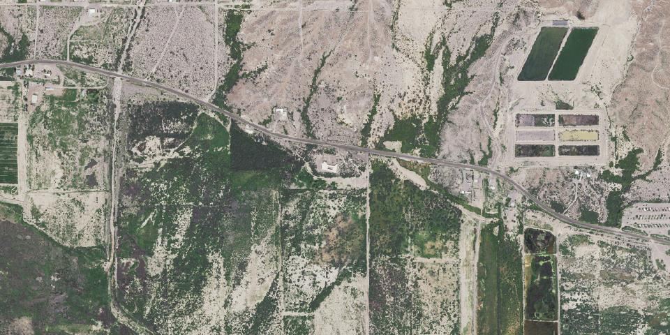 Real aerial photograph at Fort Leaton State Historic Site