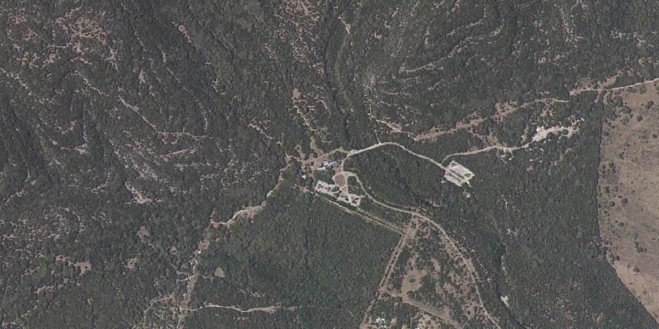 Real aerial photograph at Government Canyon State Natural Area
