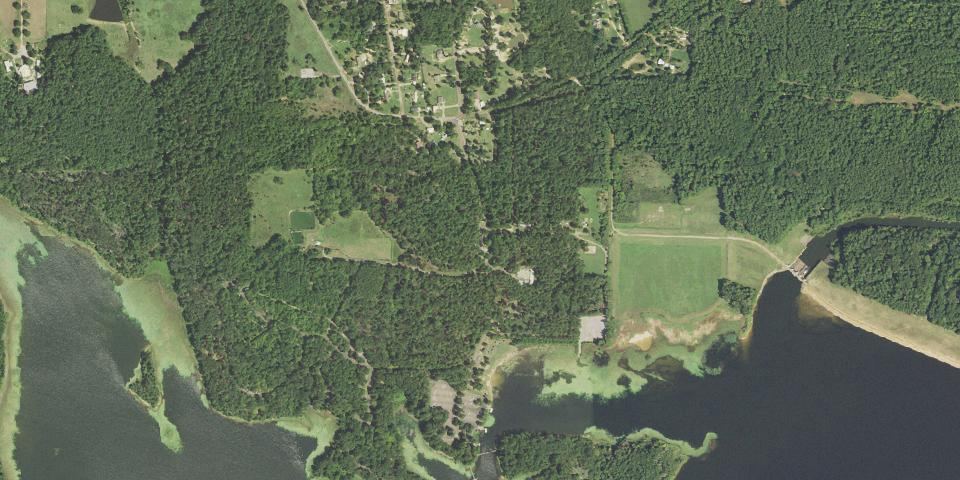 Real aerial photograph at Martin Creek Lake State Park