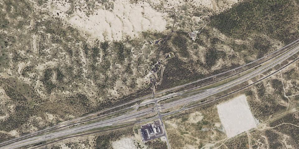 Real aerial photograph at Monahans Sandhills State Park