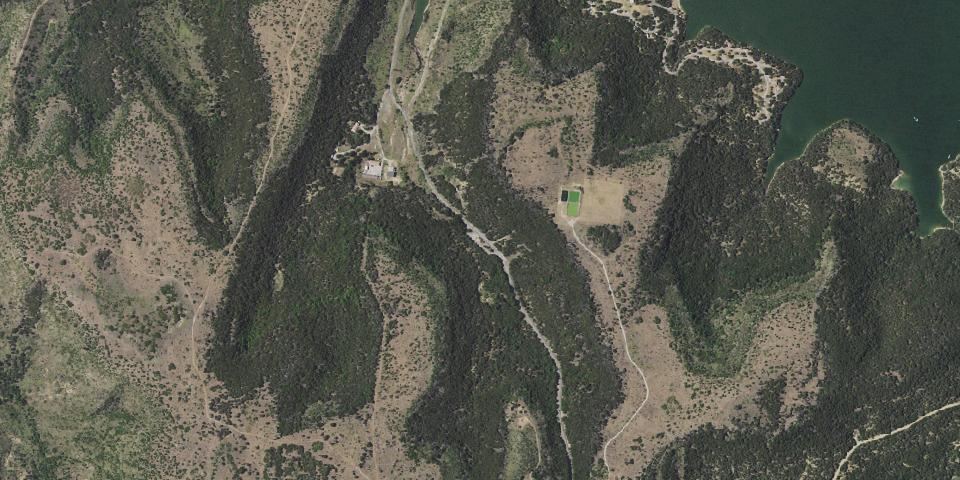 Real aerial photograph at Possum Kingdom State Park