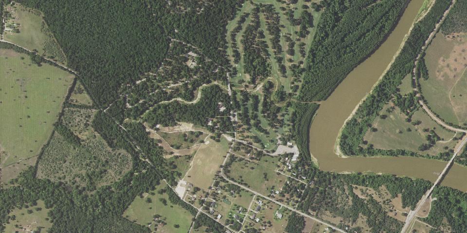 Real aerial photograph at Stephen F. Austin State Park