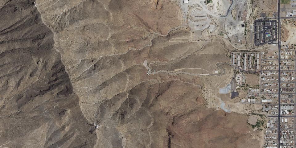 Real aerial photograph at Wyler Aerial Tramway