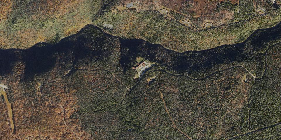 Real aerial photograph at Blackwater Falls State Park