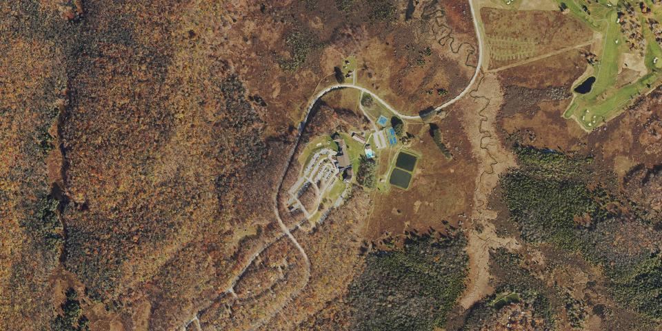 Real aerial photograph at Canaan Valley Resort State Park