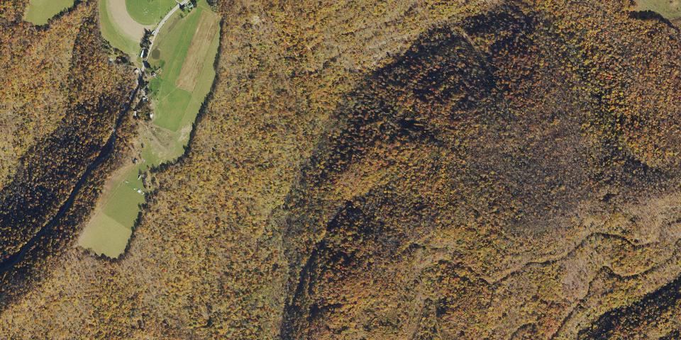 Real aerial photograph at Cathedral State Park