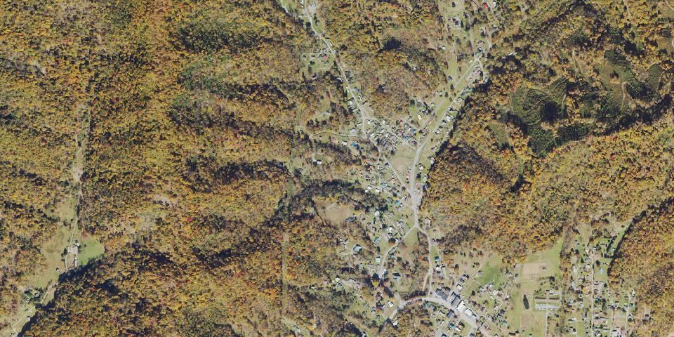 Real aerial photograph at Hawks Nest State Park