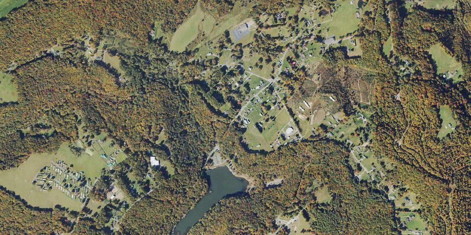 Real aerial photograph at Little Beaver State Park