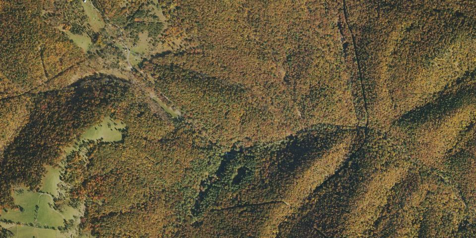 Real aerial photograph at Lost River State Park
