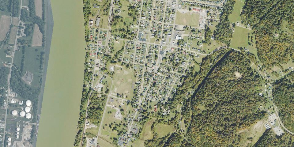 Real aerial photograph at Tu Endie Wei State Park