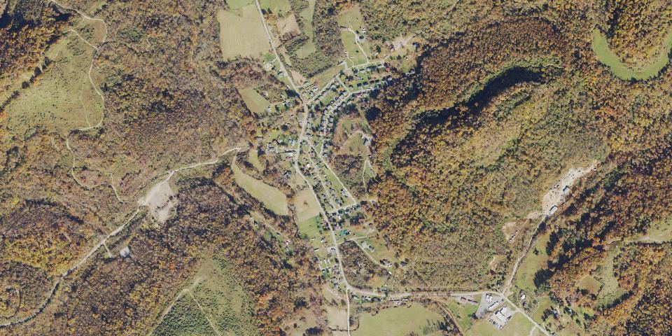 Real aerial photograph at Watters Smith Memorial State Park