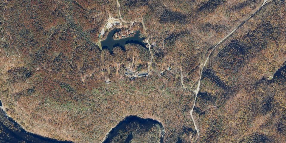 Real aerial photograph at Breaks Interstate Park
