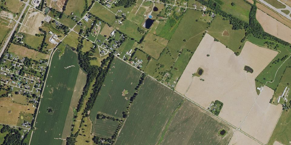 Real aerial photograph at Isaac Shelby Cemetery State Historic Site