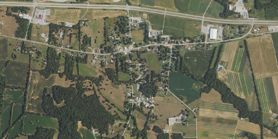 Real aerial photograph at Jefferson Davis State Historic Site