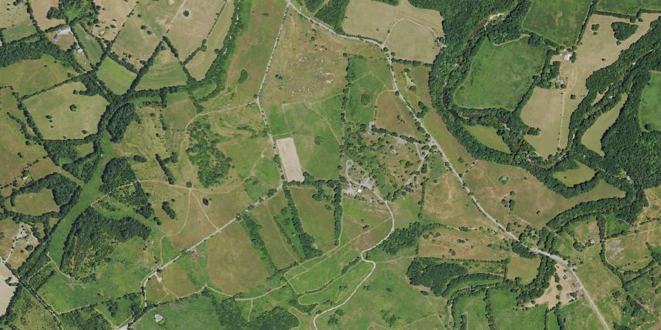 Real aerial photograph at Perryville Battlefield State Historic Site