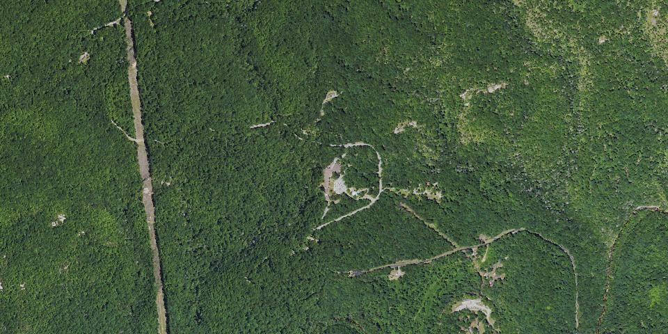 Real aerial photograph at Pine Mountain State Resort Park