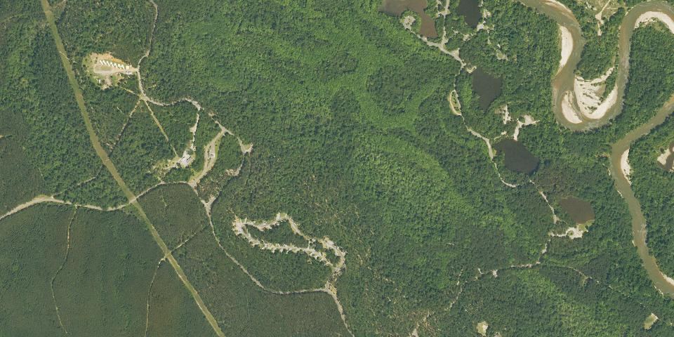 Real aerial photograph at Bogue Chitto State Park