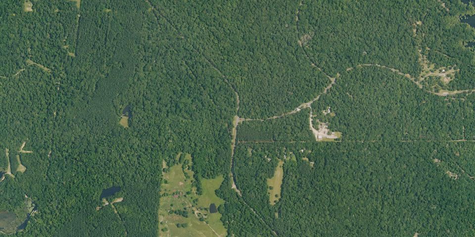 Real aerial photograph at Chicot State Park