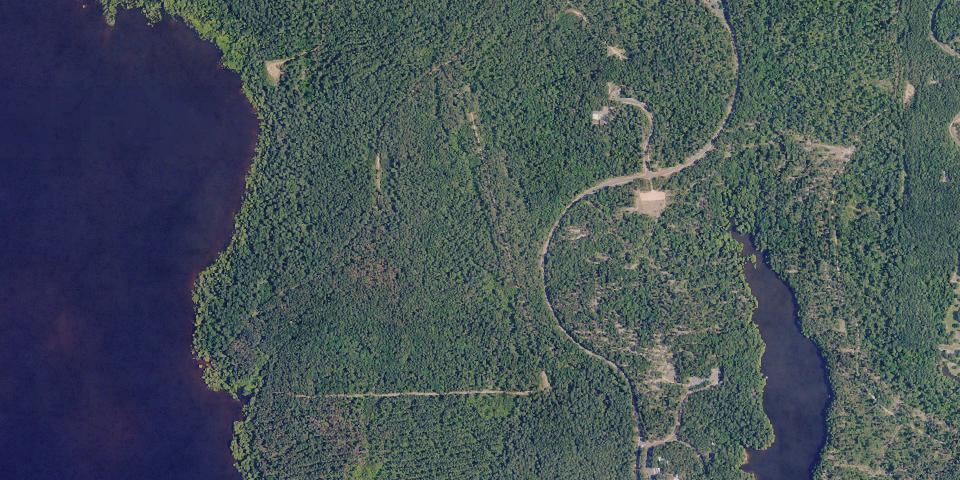 Real aerial photograph at North Toledo Bend State Park