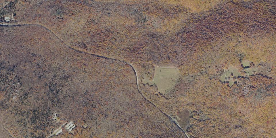 Real aerial photograph at Grayson Highlands State Park