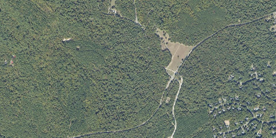 Real aerial photograph at Pocahontas State Park