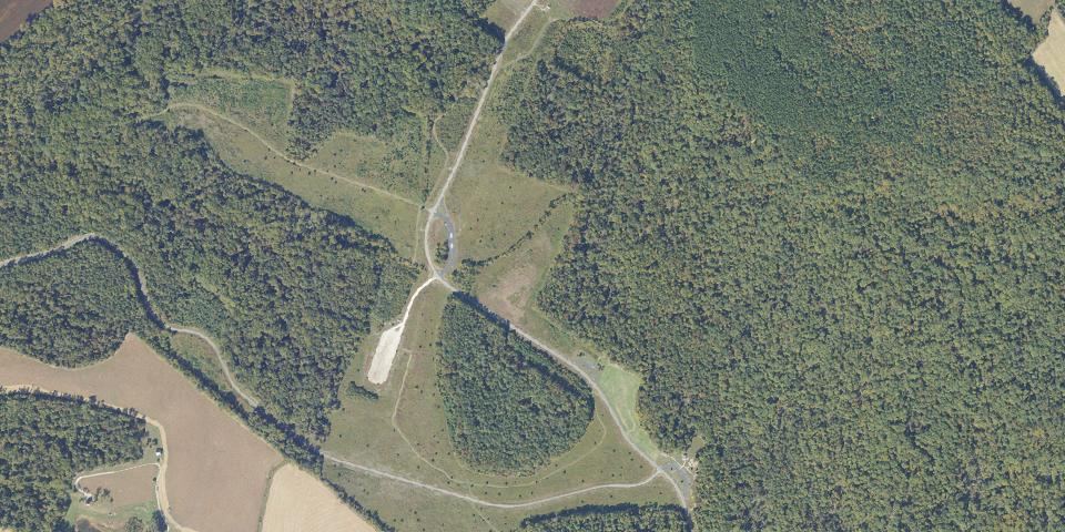 Real aerial photograph at Powhatan State Park