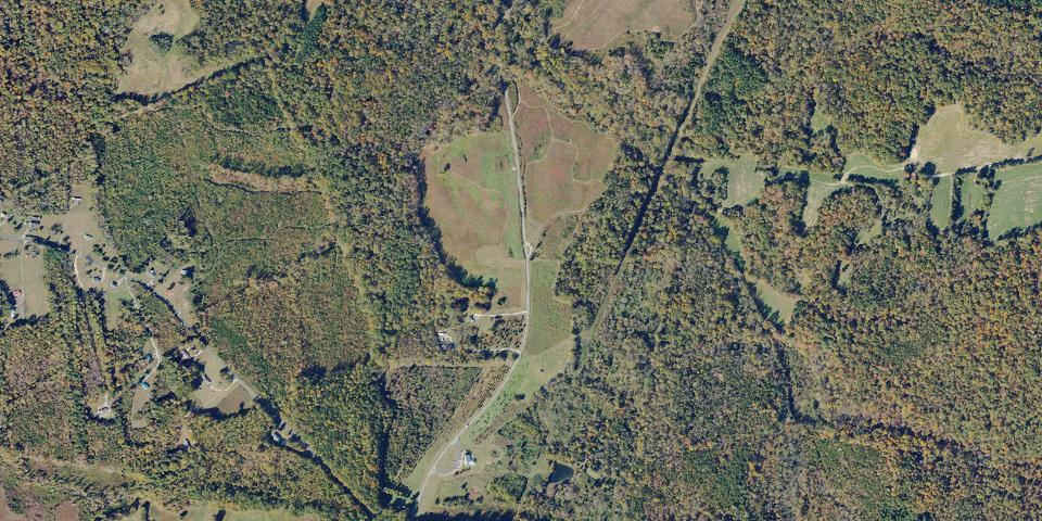 Real aerial photograph at Sailor's Creek Battlefield State Park