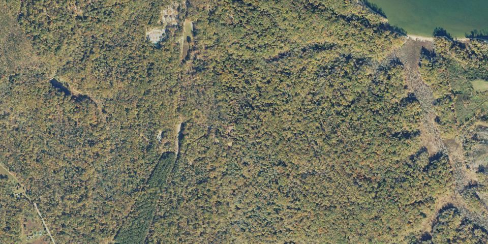 Real aerial photograph at Westmoreland State Park