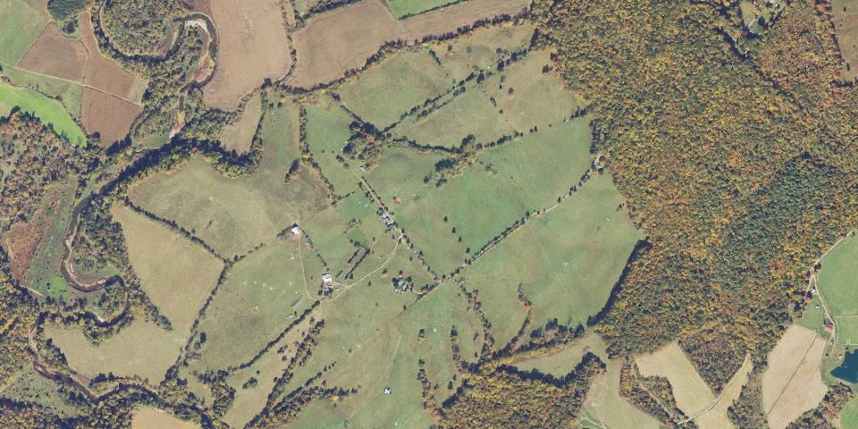 Real aerial photograph at Culpeper Battlefields State Park