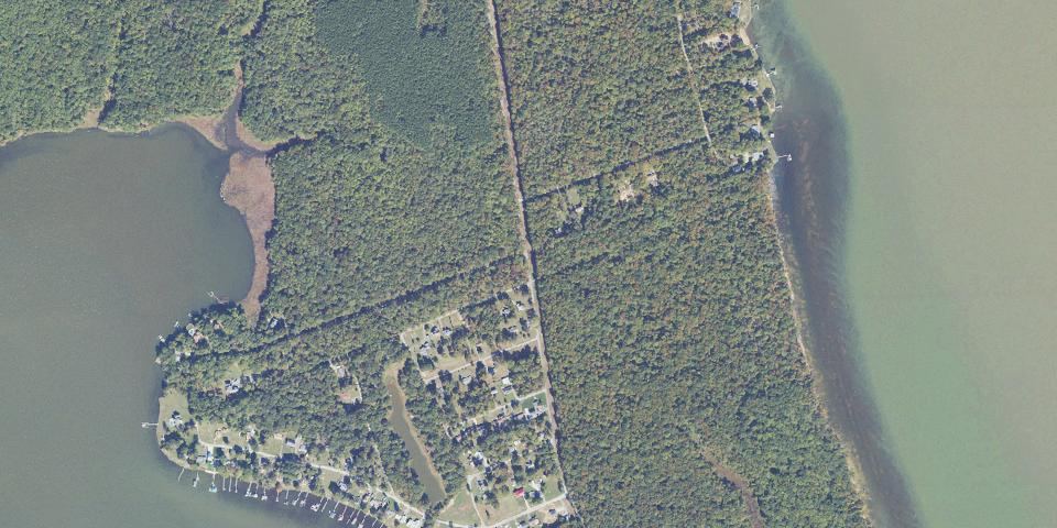 Real aerial photograph at Widewater State Park