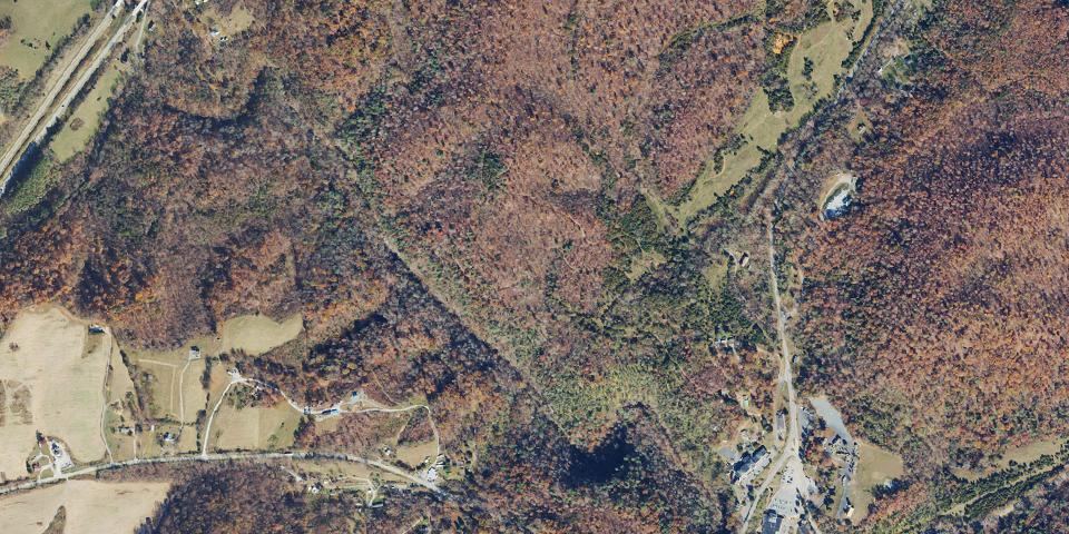 Real aerial photograph at Natural Bridge State Park