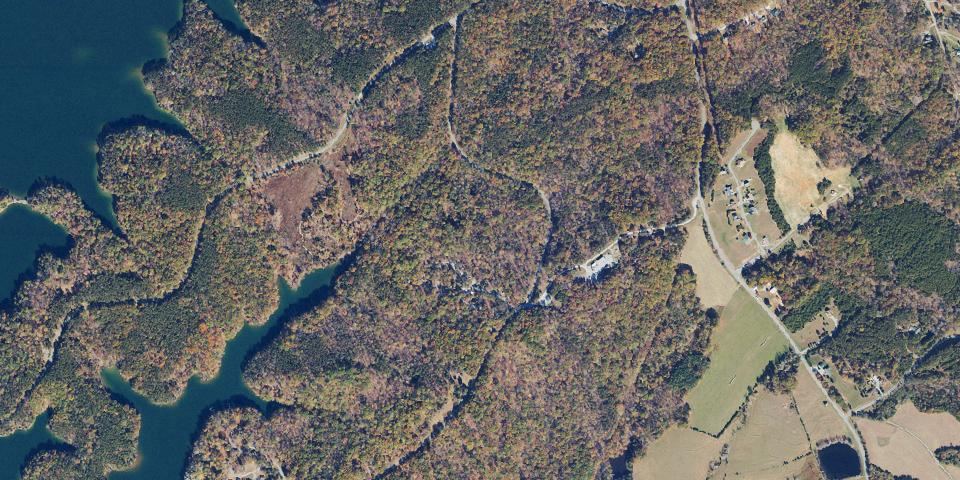 Real aerial photograph at Smith Mountain Lake State Park