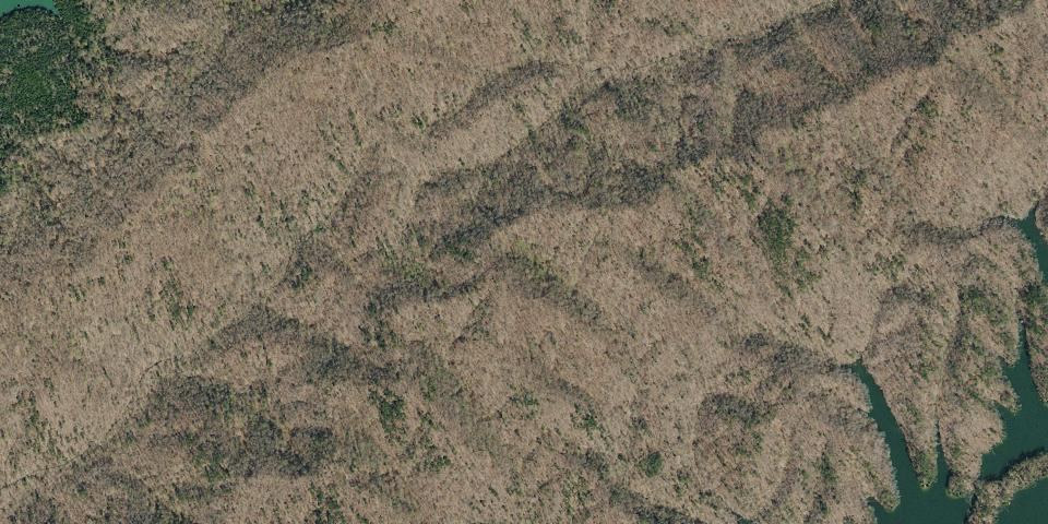 Real aerial photograph at Big Ridge State Park