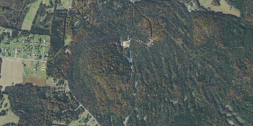 Real aerial photograph at Cedars of Lebanon State Park