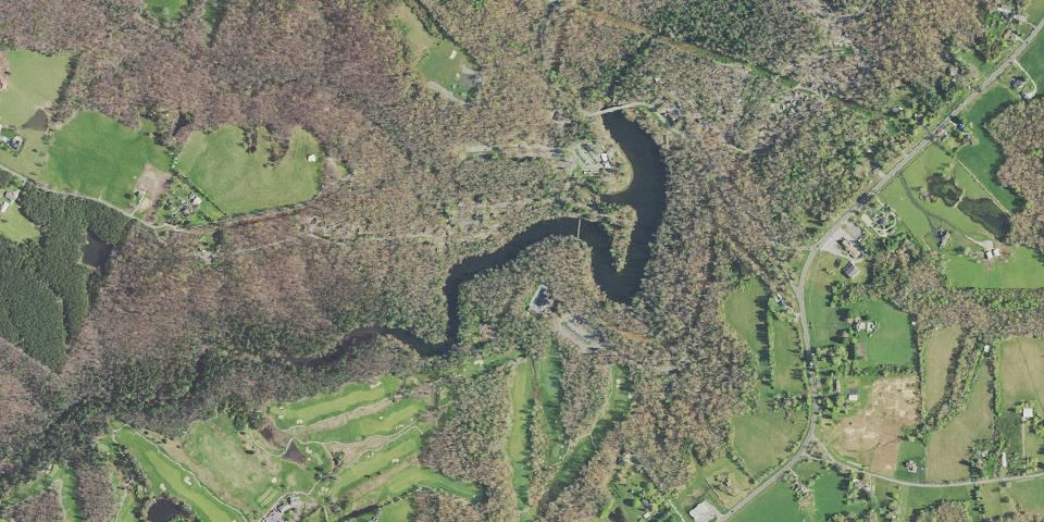 Real aerial photograph at Cumberland Mountain State Park
