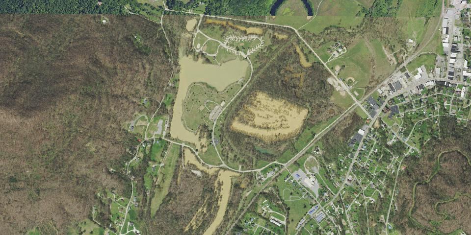 Real aerial photograph at Indian Mountain State Park