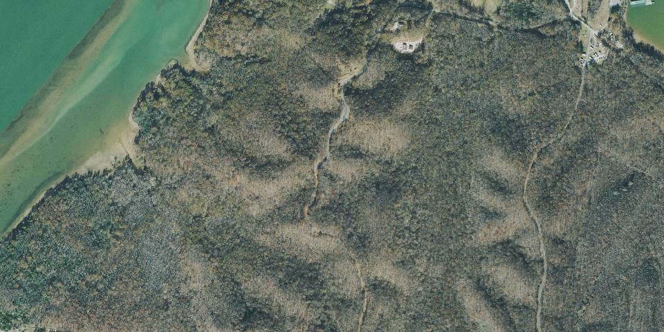 Real aerial photograph at Johnsonville State Historic Park