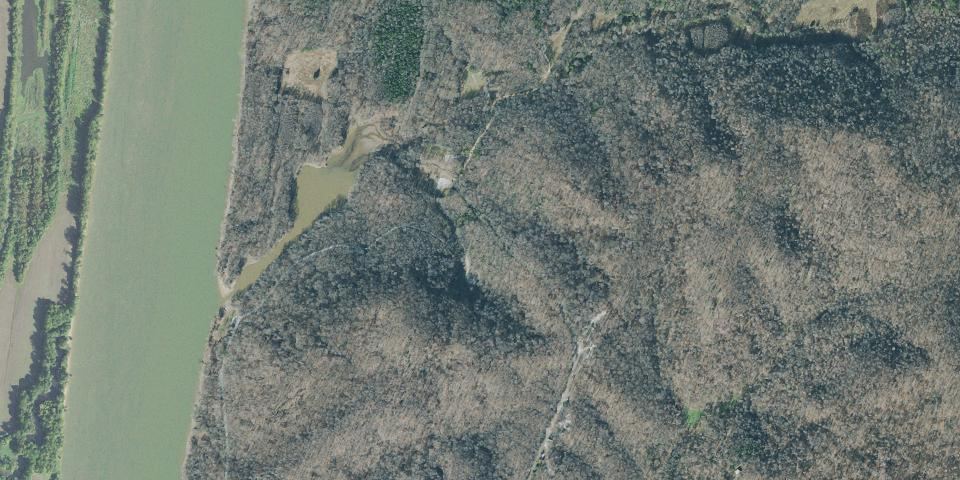 Real aerial photograph at Mousetail Landing State Park