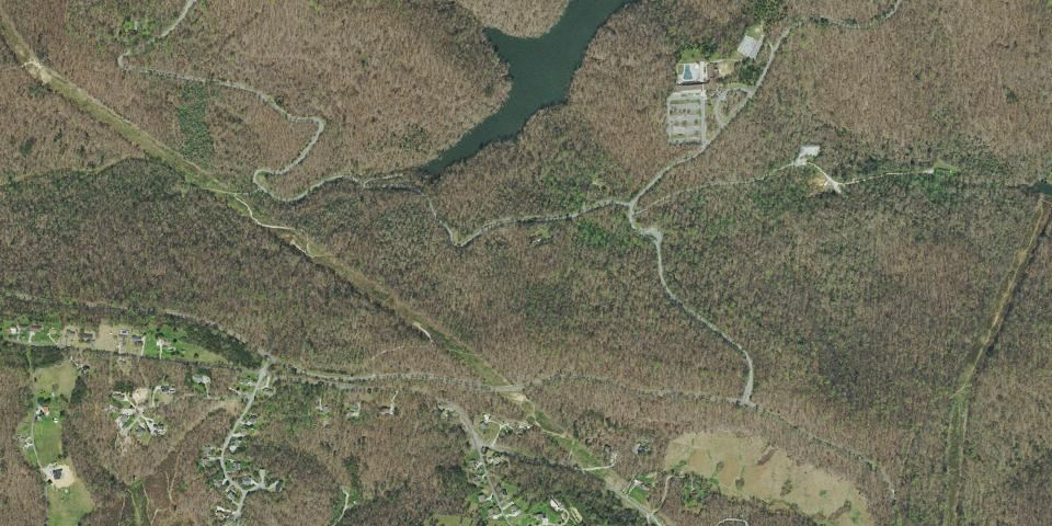 Real aerial photograph at Norris Dam State Park